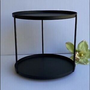 Black Tiered Lazy Susan